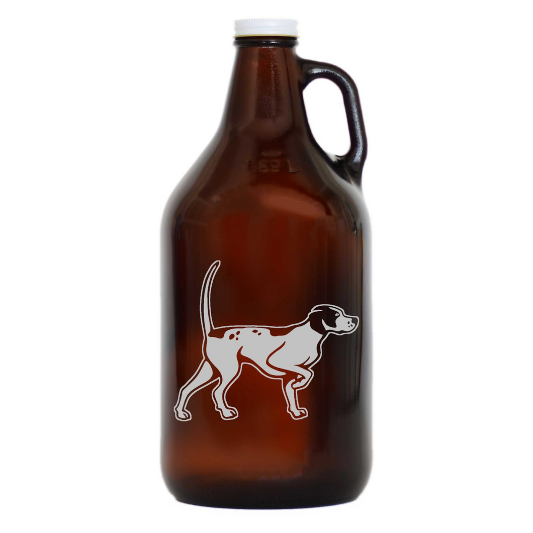 English Pointer Glass Growler