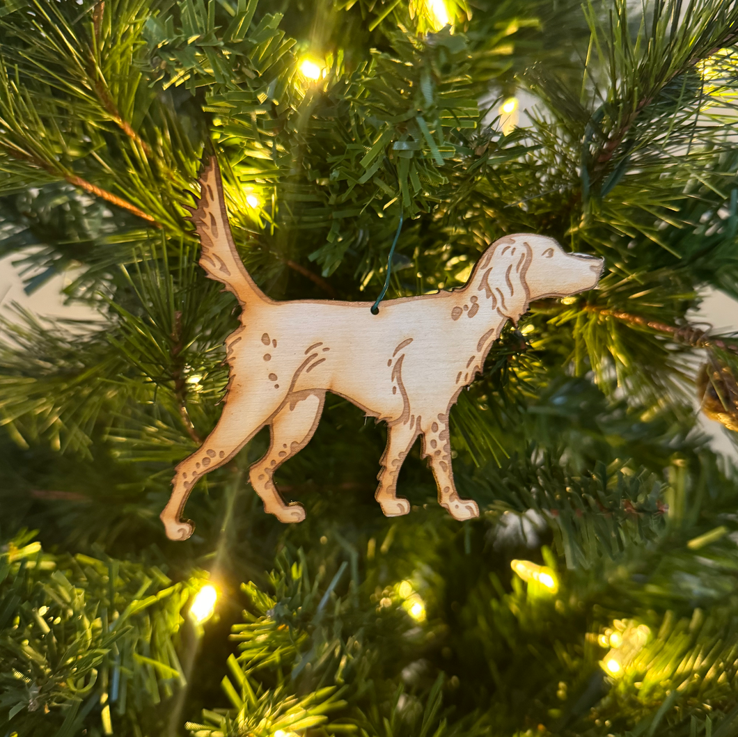 English Setter Locked Up Ornament