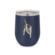 Load image into Gallery viewer, English Setter Pointing Wine Tumbler
