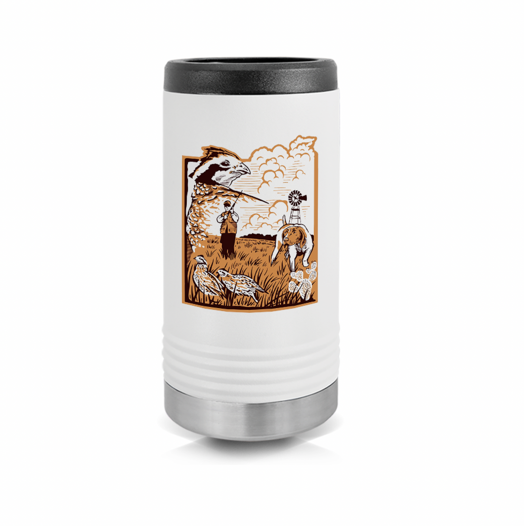 Quail Hunt Slim Can Cooler