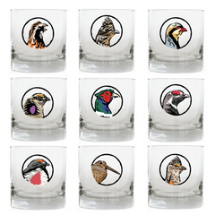 Every Gamebird Whiskey Glass