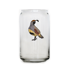 Load image into Gallery viewer, Gambel&#39;s Quail Beer Can Glass
