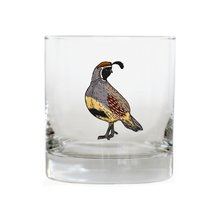 Load image into Gallery viewer, Gambel&#39;s Quail Whiskey Glass
