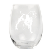 Load image into Gallery viewer, German Wirehair Stemless Wine Glass
