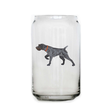 Load image into Gallery viewer, German Wirehaired Pointer Beer Can Glass
