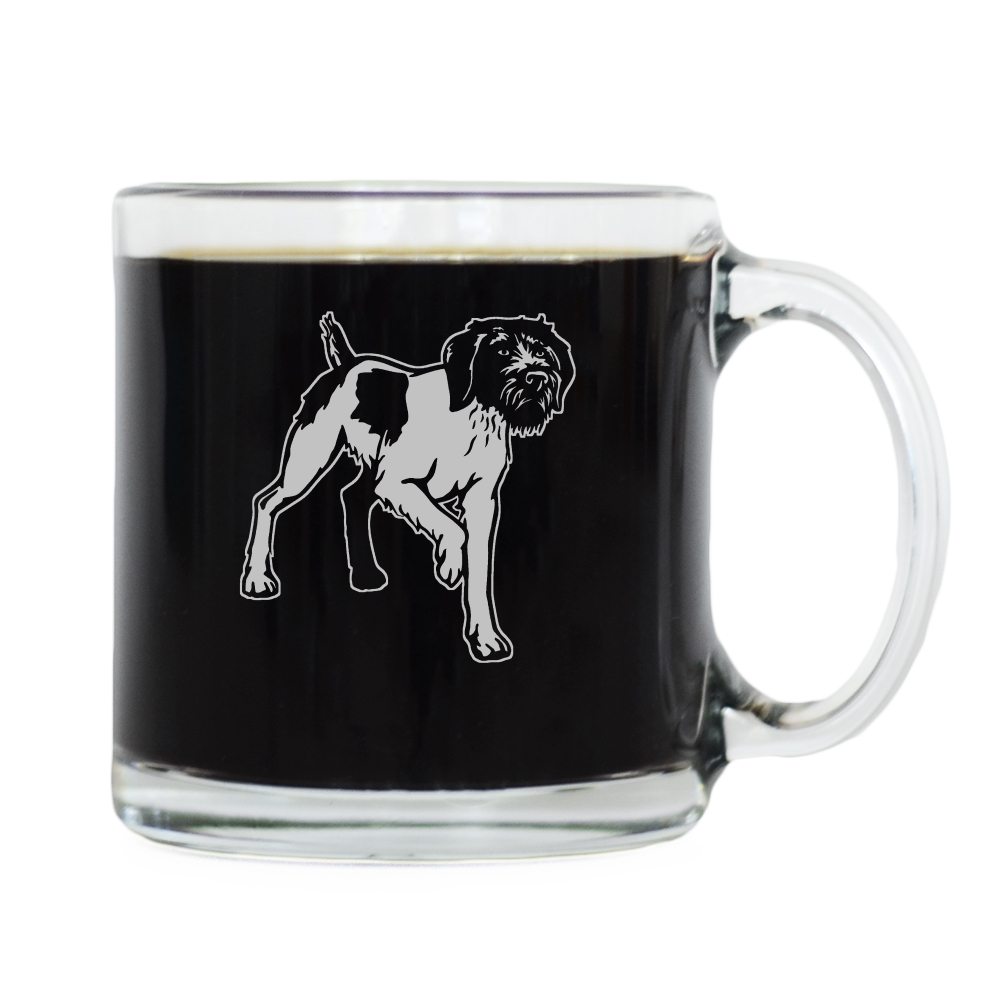 German Wirehaired Pointer Glass Coffee Mug