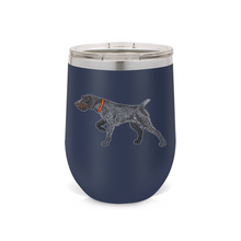 Load image into Gallery viewer, German Wirehaired Pointer Wine Tumbler
