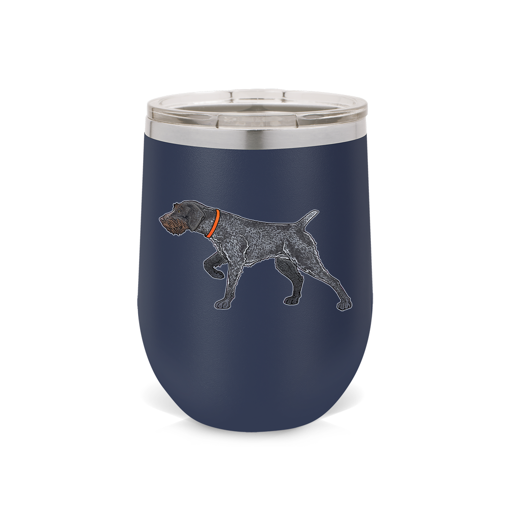 German Wirehaired Pointer Wine Tumbler