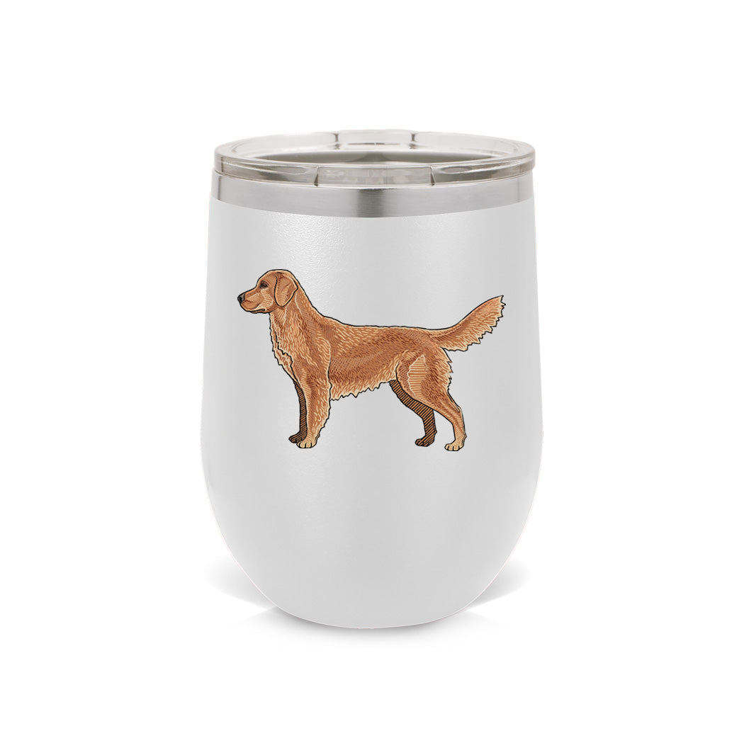 Golden Retriever Wine Tumbler