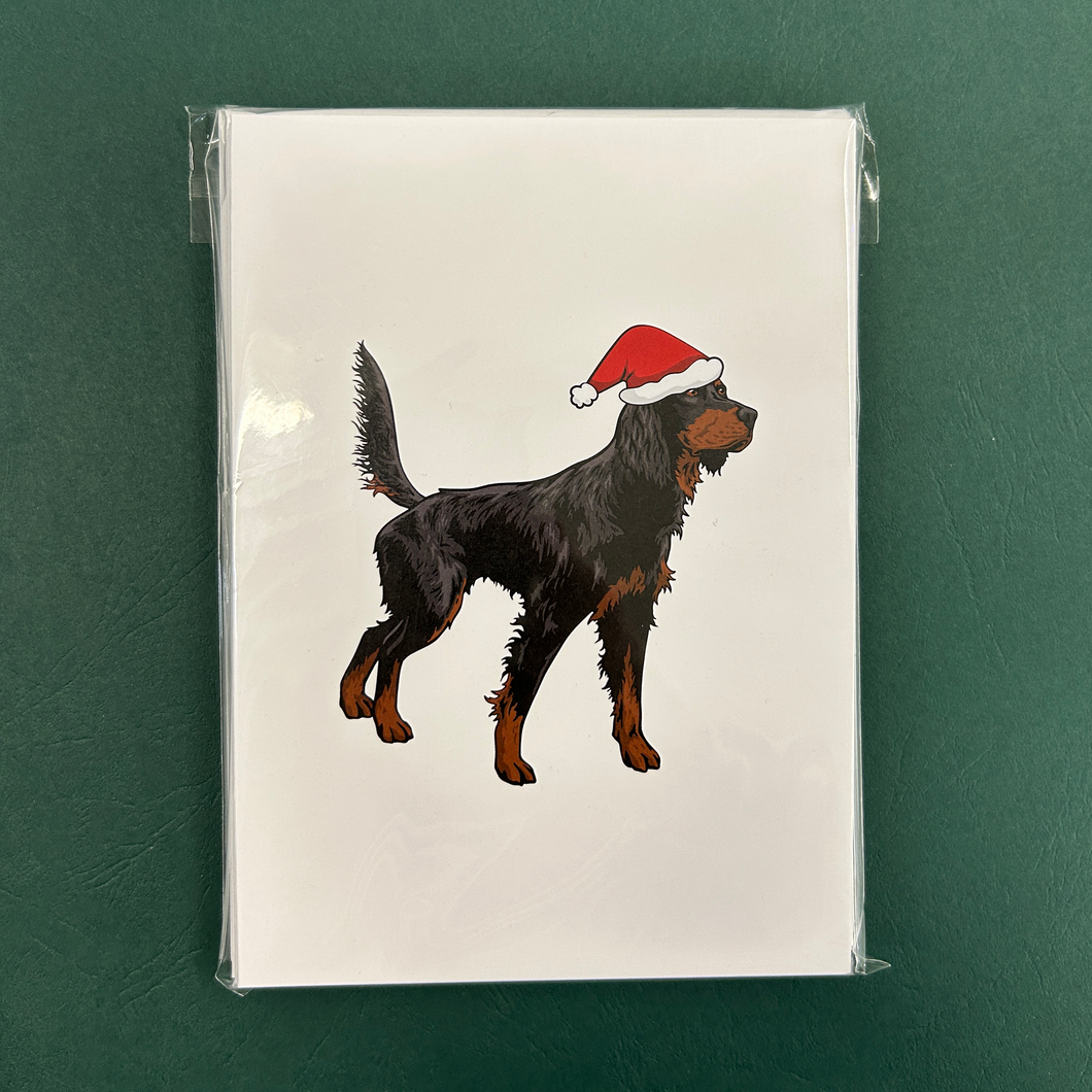 Gordon Setter Christmas Cards - Set of 12