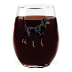Gordon Setter Stemless Wine Glass