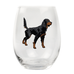 Gordon Setter Stemless Wine Glass