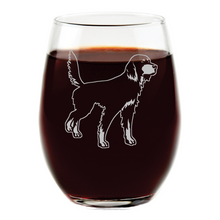 Load image into Gallery viewer, Gordon Setter Stemless Wine Glass

