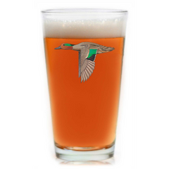 Green Winged Teal Pint Glass