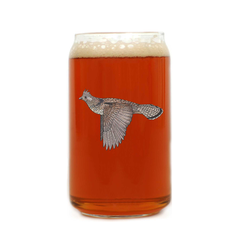 Ruffed Grouse Beer Can Glass