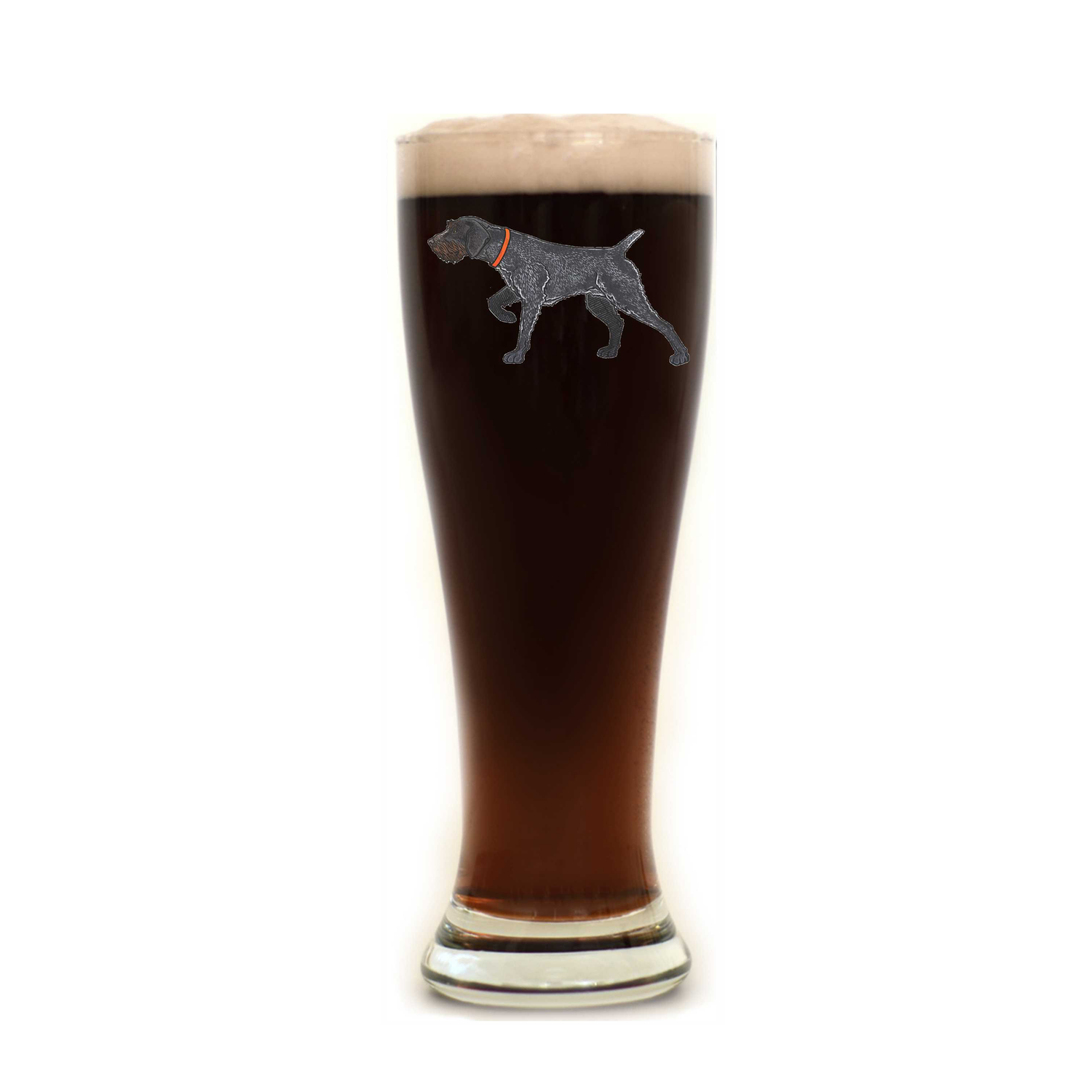 German Wirehaired Pointer Pilsner Glass