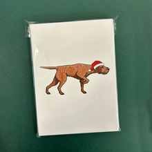 Load image into Gallery viewer, Hungarian Wirehaired Vizsla Christmas Cards - Set of 12
