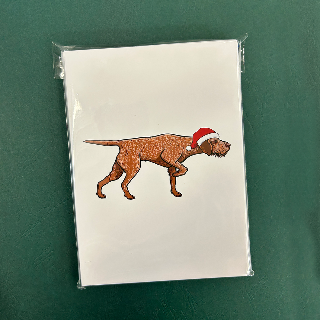 Hungarian Wirehaired Vizsla Christmas Cards - Set of 12