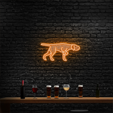 Load image into Gallery viewer, Hungarian Wirehaired Vizsla Neon Sign
