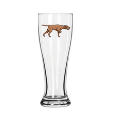 Load image into Gallery viewer, Hungarian Wirehaired Vizsla Pilsner Glass
