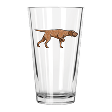 Load image into Gallery viewer, Hungarian Wirehaired Vizsla Pint Glass
