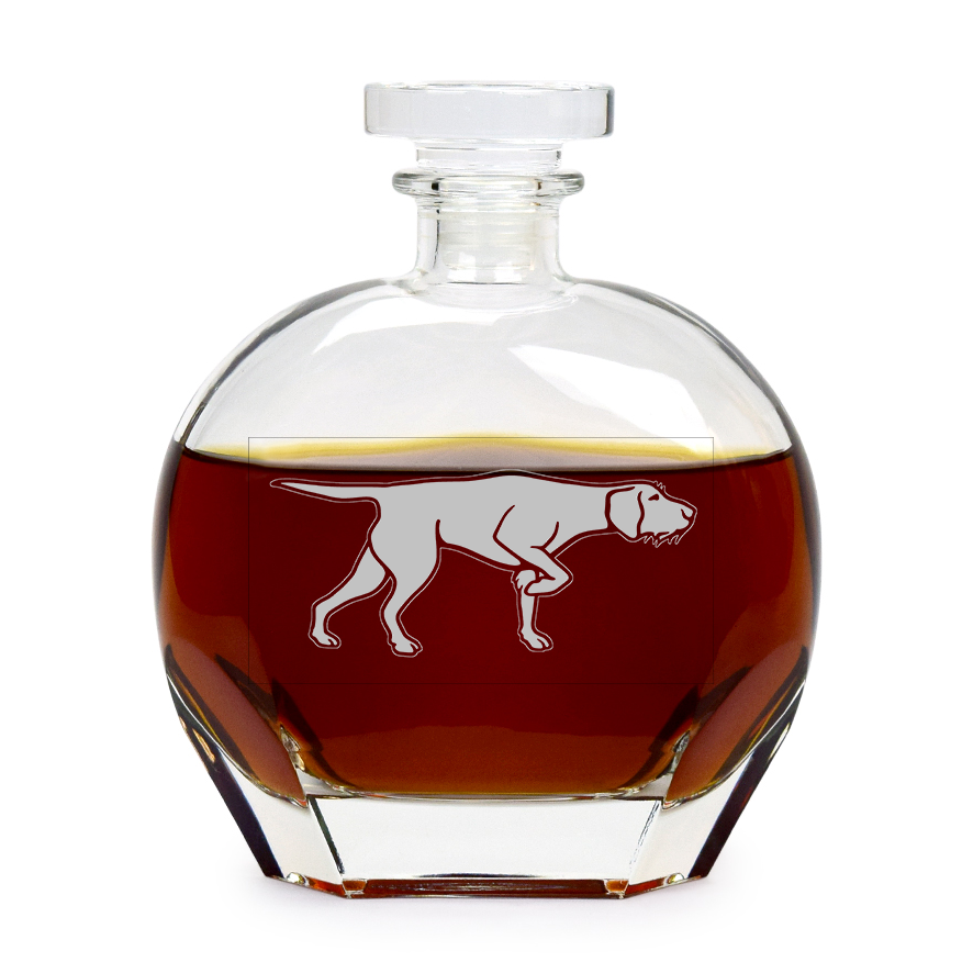 Hungarian Wirehaired Vizsla Whiskey Decanter