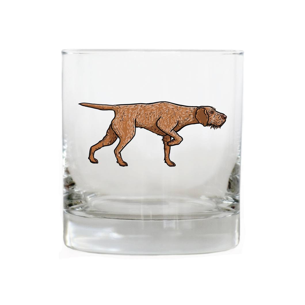 Hungarian Wirehaired Vizsla Whiskey Glass