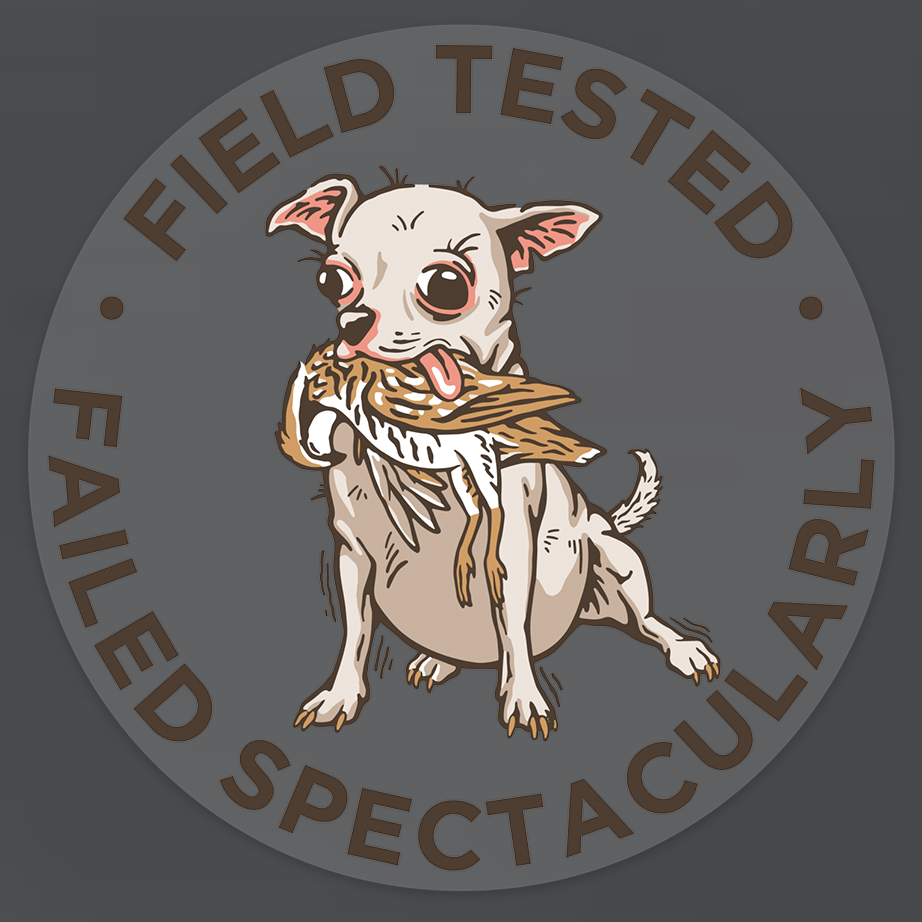 Hunting Chihuahua Decal Sticker