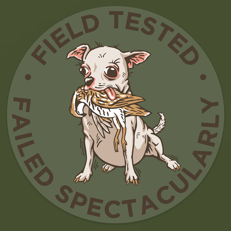 Hunting Chihuahua Decal Sticker