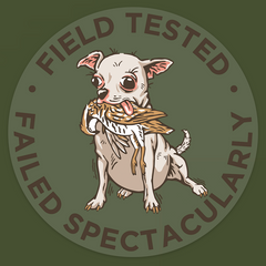 Hunting Chihuahua Decal Sticker