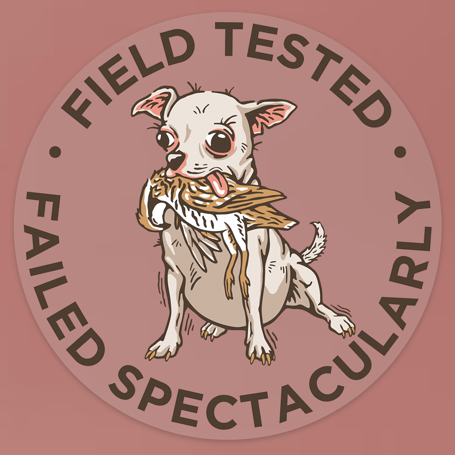 Hunting Chihuahua Decal Sticker