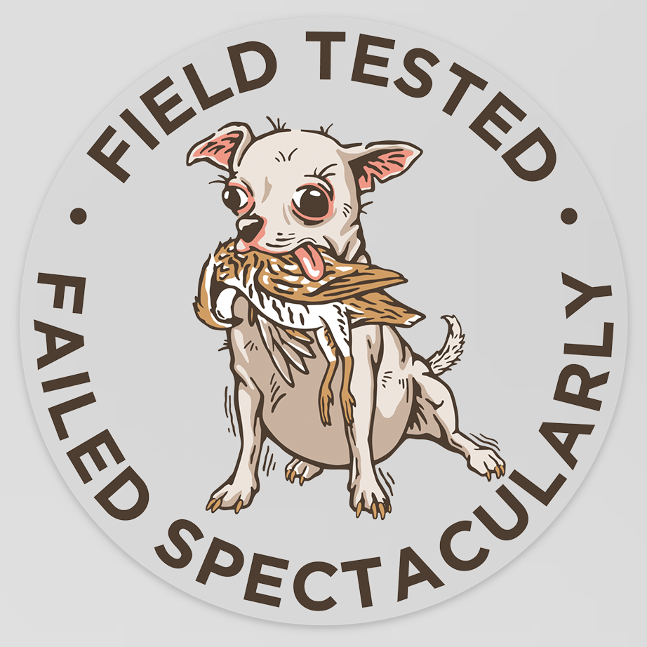 Hunting Chihuahua Decal Sticker