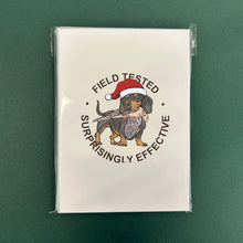 Hunting Dachshund Christmas Cards - Set of 12