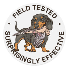 Hunting Dachshund Decal Sticker