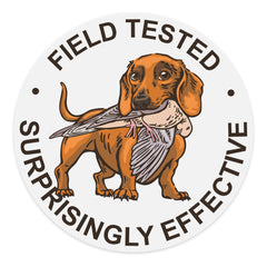 Hunting Dachshund Decal Sticker