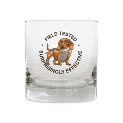 Hunting Dachshund Whiskey Glass