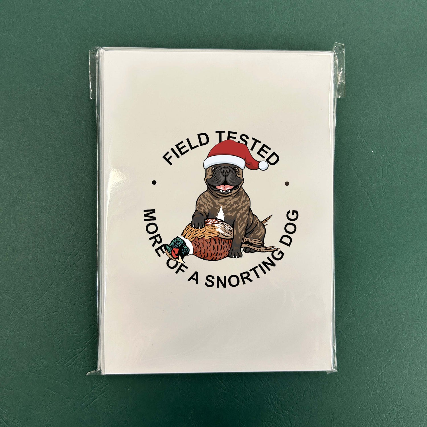 Hunting French Bulldog Christmas Cards - Set of 12