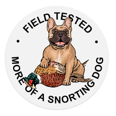 Hunting French Bulldog Decal Sticker