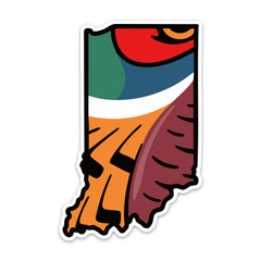 Indiana Pheasant Decal Sticker