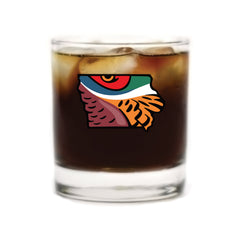 Iowa Pheasant Whiskey Glass