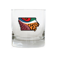 Iowa Pheasant Whiskey Glass