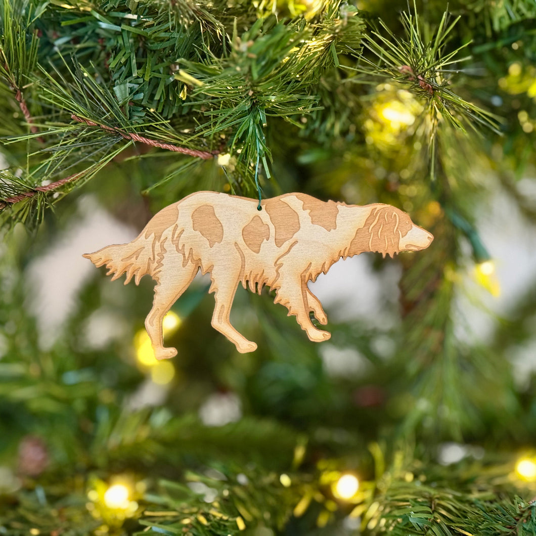 Irish Red and White Setter Ornament