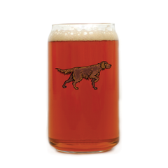 Irish Setter Beer Can Glass