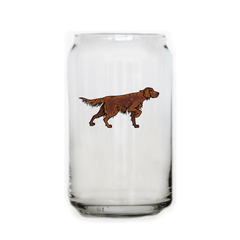 Irish Setter Beer Can Glass