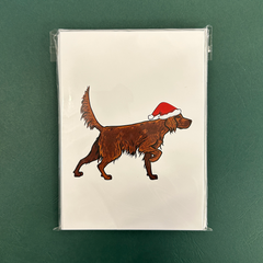 Irish Setter Christmas Cards - Set of 12