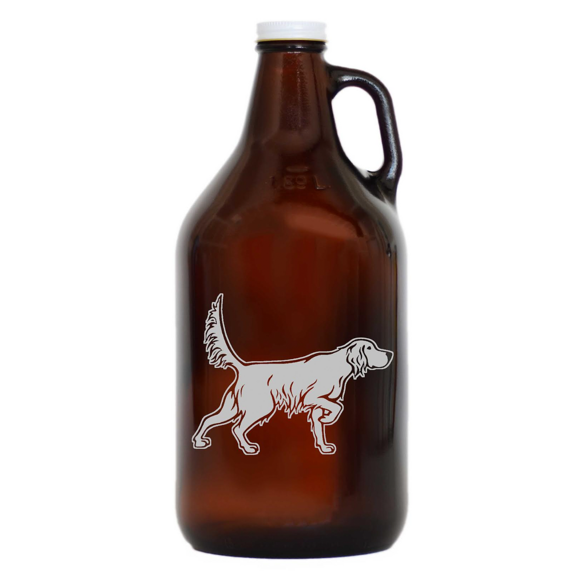 Glass Setter Irish Setter Glass Growler | Bird Dog of the Day