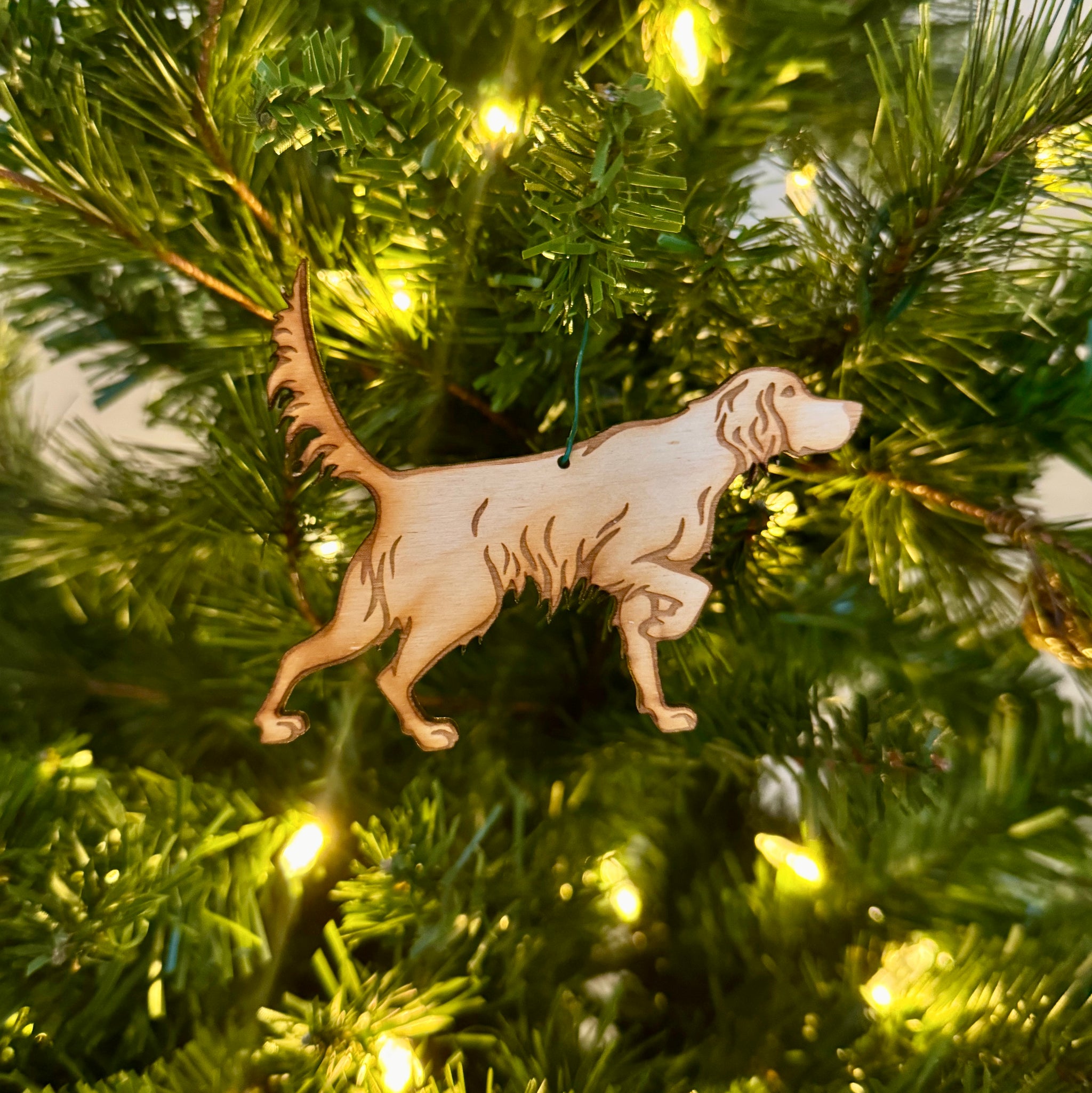 Irish Setter Ornament Bird Dog of the Day