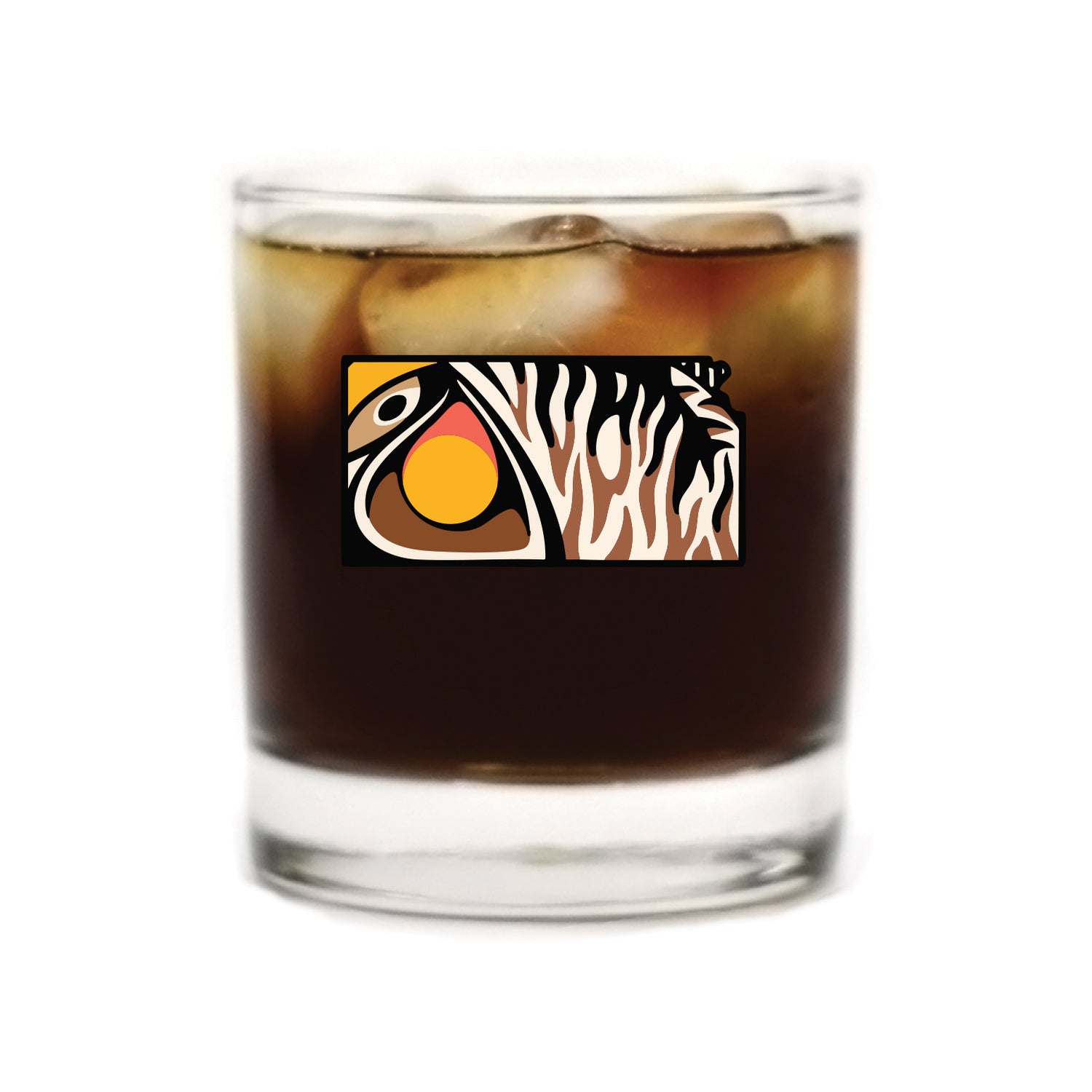 Kansas Prairie Chicken Whiskey Glass