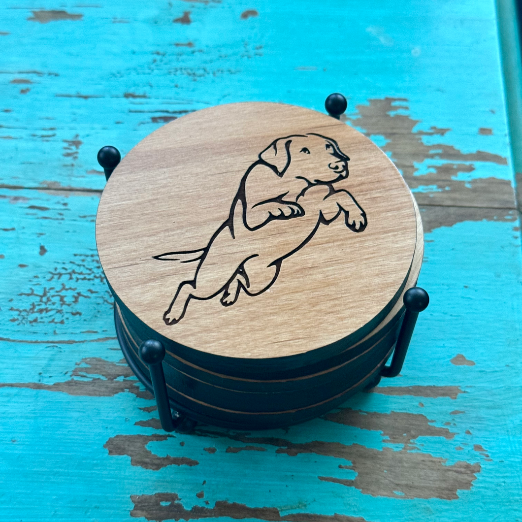 Labrador Retriever Coaster Set