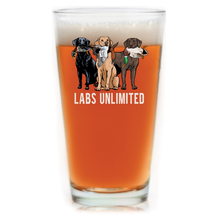 Load image into Gallery viewer, Labs Unlimited Pint Glass
